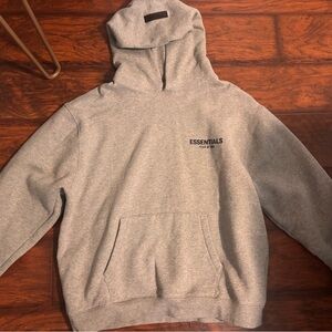 Gray essential hoodie
